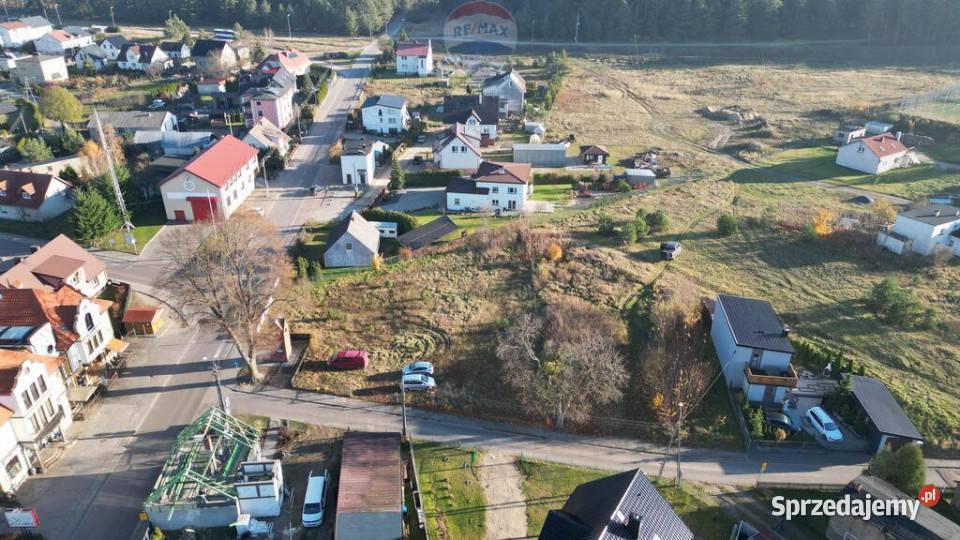 Działka budowlana 900 m Kamienica Królewska asfalt pomorskie