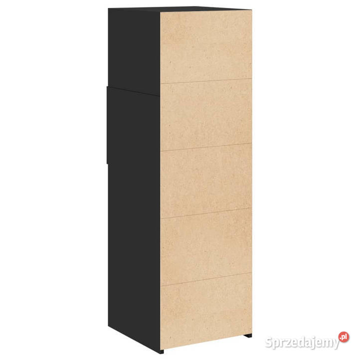 Wysoka szafka czarna 40x425x124 materiał sprzedam