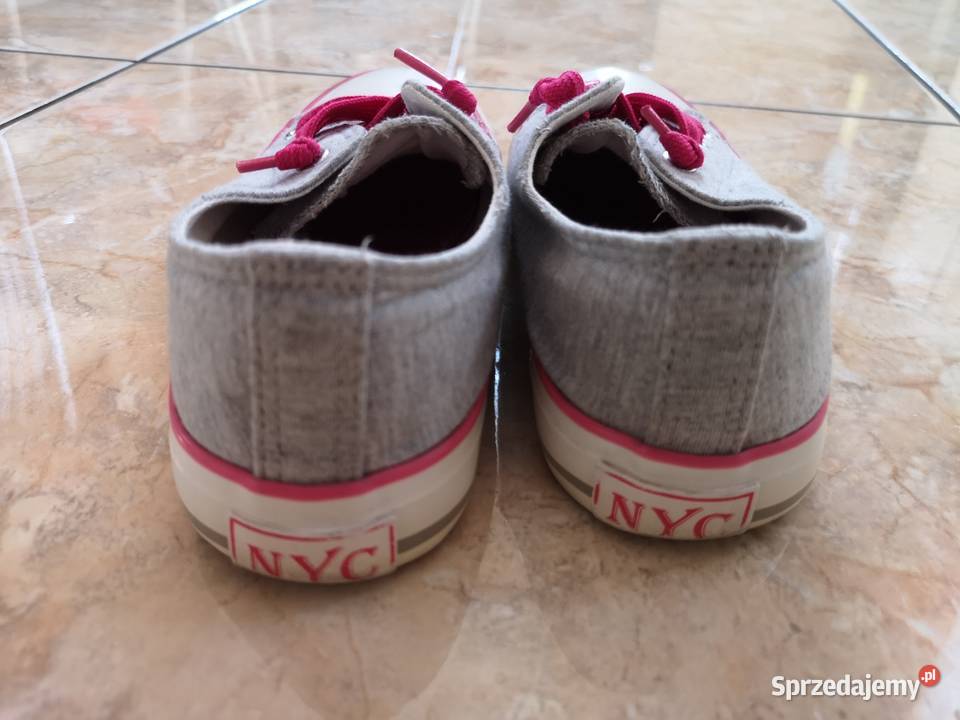 Trampki szare różowe dziewczynka rozmiar 32 Tuchów