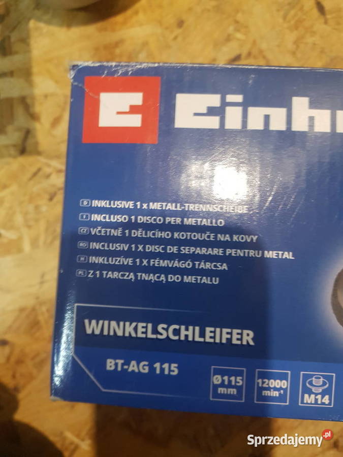 SZLIFIERKA KĄTOWA EINHELL BTAG 115 500 wat wielkopolskie Głogowa