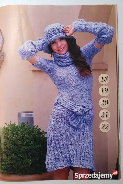 Dama w swetrze 9102010 szydełko druty Rok wydania 2010 pomorskie Gdańsk
