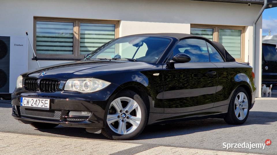 BMW 1 Automat Cabrio 2009r Skóry Xenon Windshot Wejherowo
