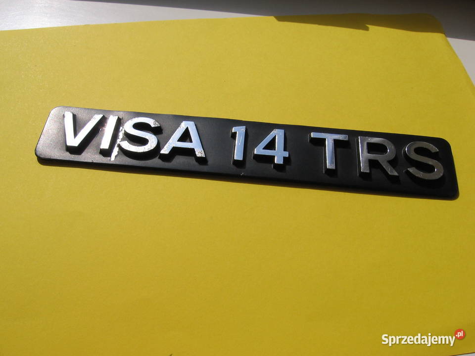 Citroen VISA14 TRS stary emblemat znaczek napis podkarpackie Przemyśl