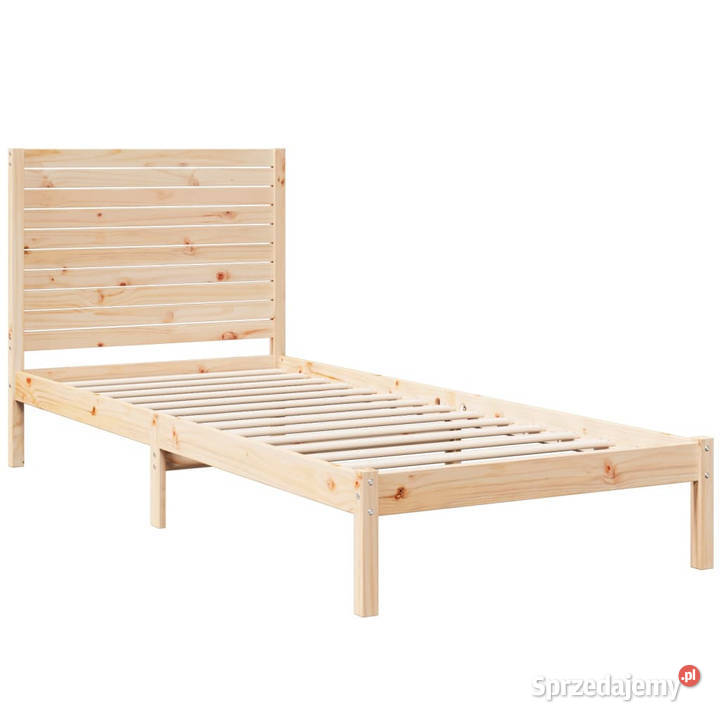 Dłuższe łóżko bez materaca lite drewno 100x210 Warszawa