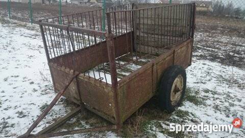 przyczepka dwukółka do zwierząt zamiana dowóz Maszyny rolnicze Probostwo Górne