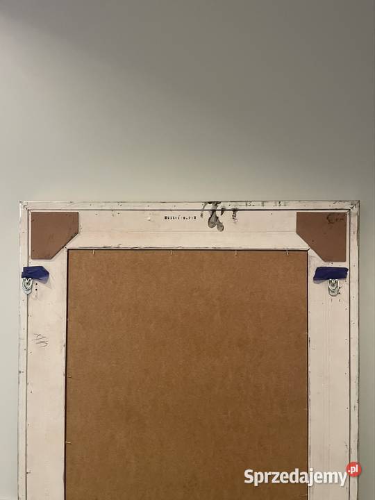 lustro w pięknie zdobiinej solidnej drewnianej Marki