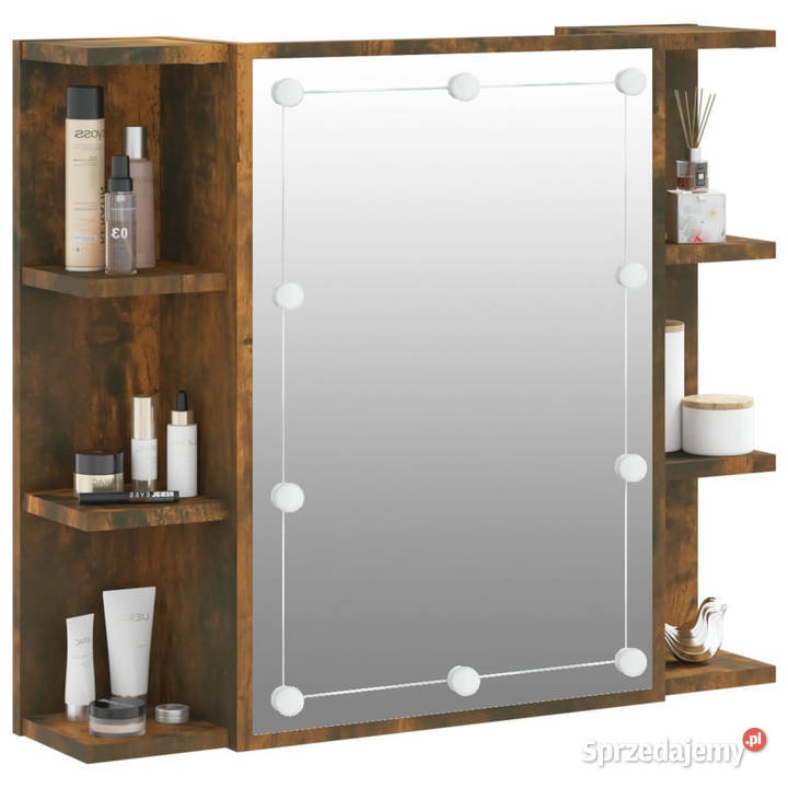 Szafka z lustrem i LED opalany dąb 70x165x60 sprzedam