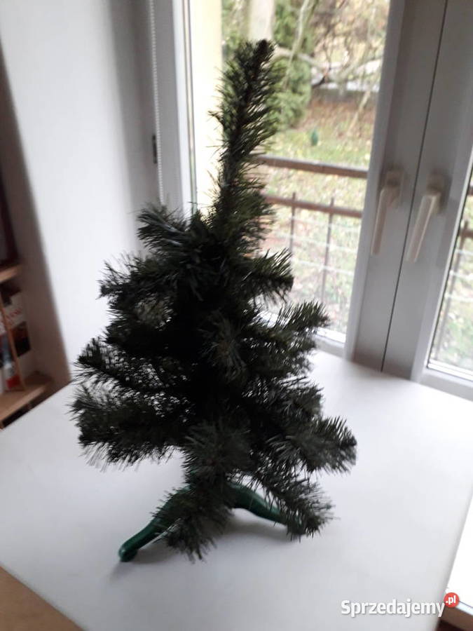 Mała sztuczna choinka o wys ok 65 jednoczęściowa zielony