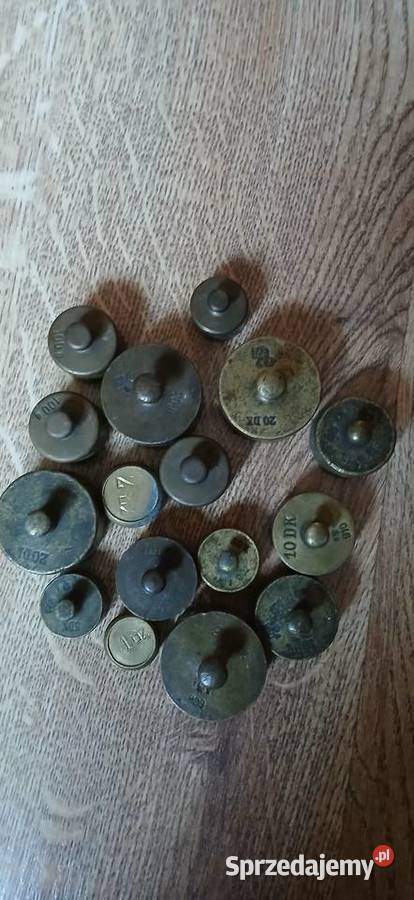 Stare mosiezne odważniki Kraków