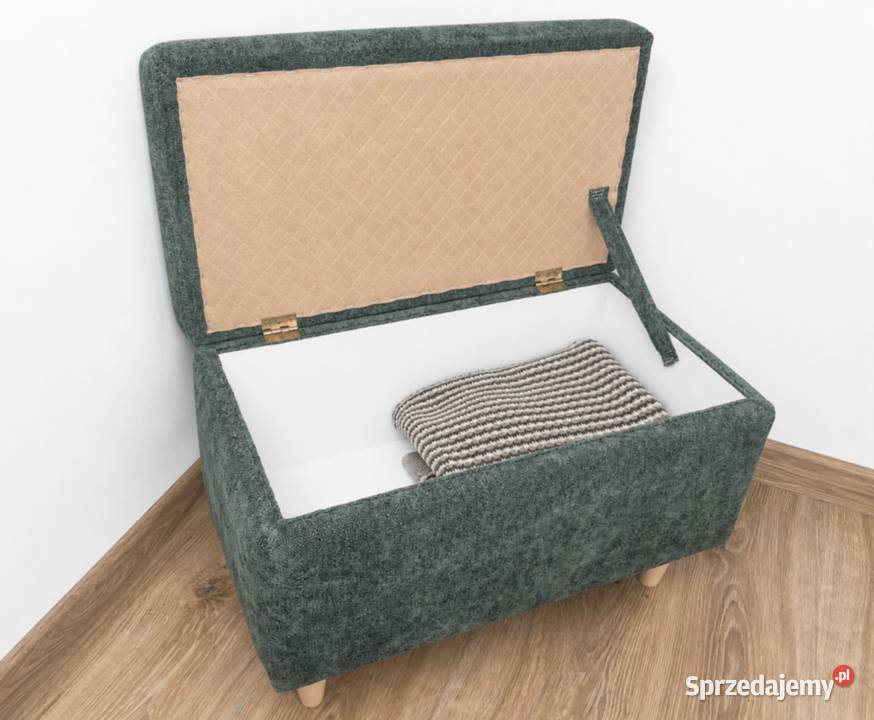 Pufa otwierana 60x30 podnóżek z pojemnikiem boho Pufy i podnóżki Stronie