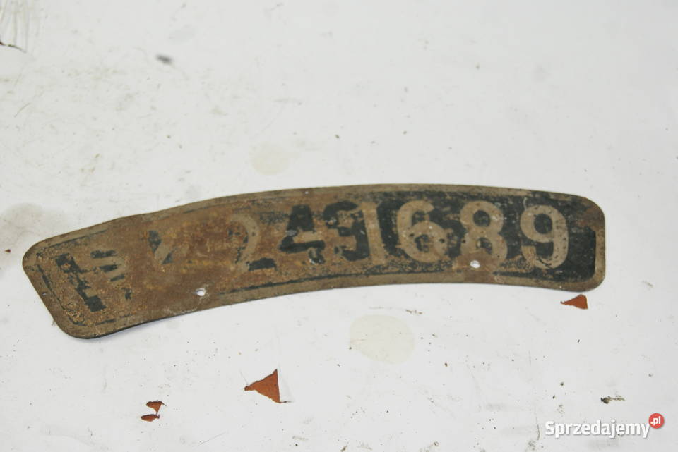 STARA TABLICA REJESRACYJNA TRIUMPH BSA ZUNDAPP Rybnik