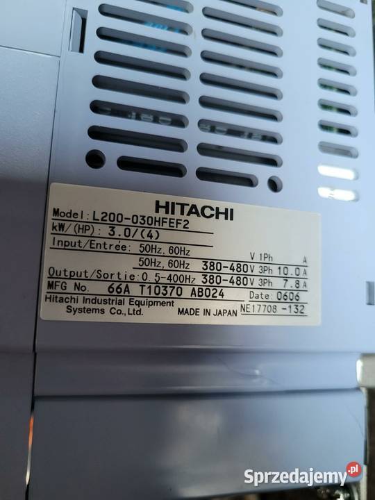 Hitachi L100L200JXinverter świętokrzyskie Nowy Kazanów sprzedam