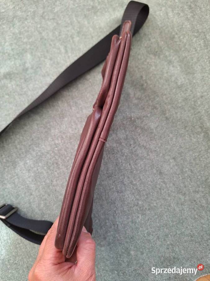 Skórzana torba Ecco crossbody saszetka na ramię Gdańsk