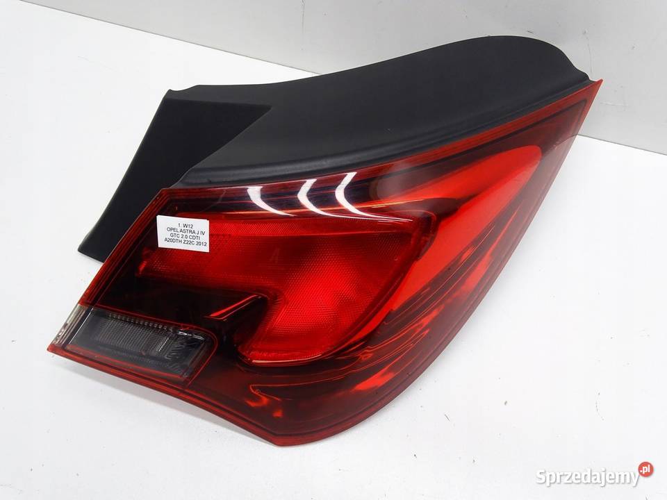 LAMPA PRAWY TYŁ PRAWA TYLNA 13281266 OPEL ASTRA