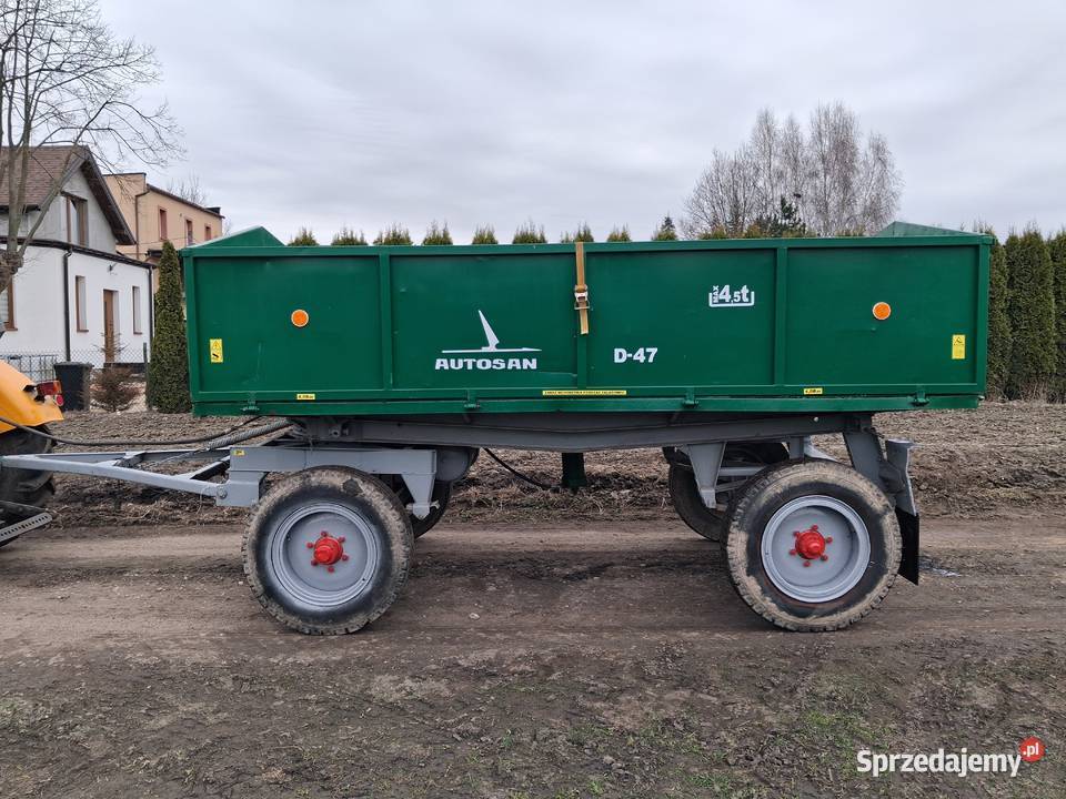 Przyczepa wywrotka d47 nieuszkodzony łódzkie Rzgów