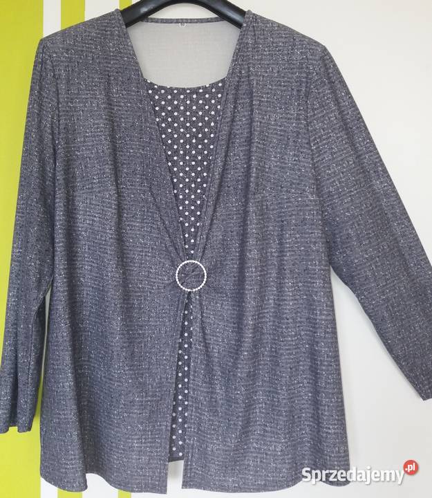 XL Przemiła bluzka z wstawką nowa Butik Bluzki i koszule Gliwice sprzedam