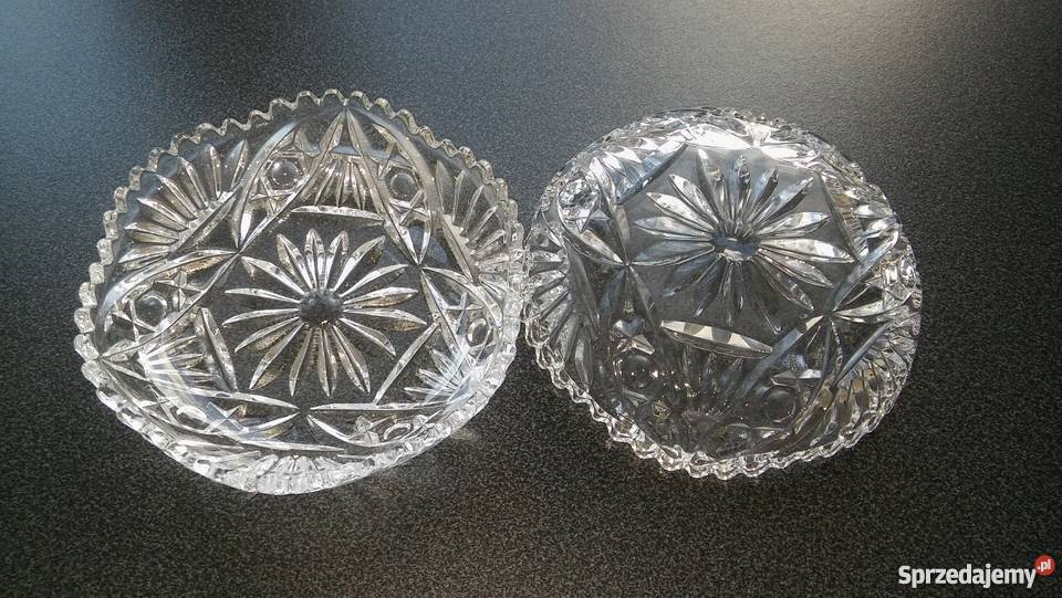 przepiękny kryształ kryształowe talerzyki Gdańsk
