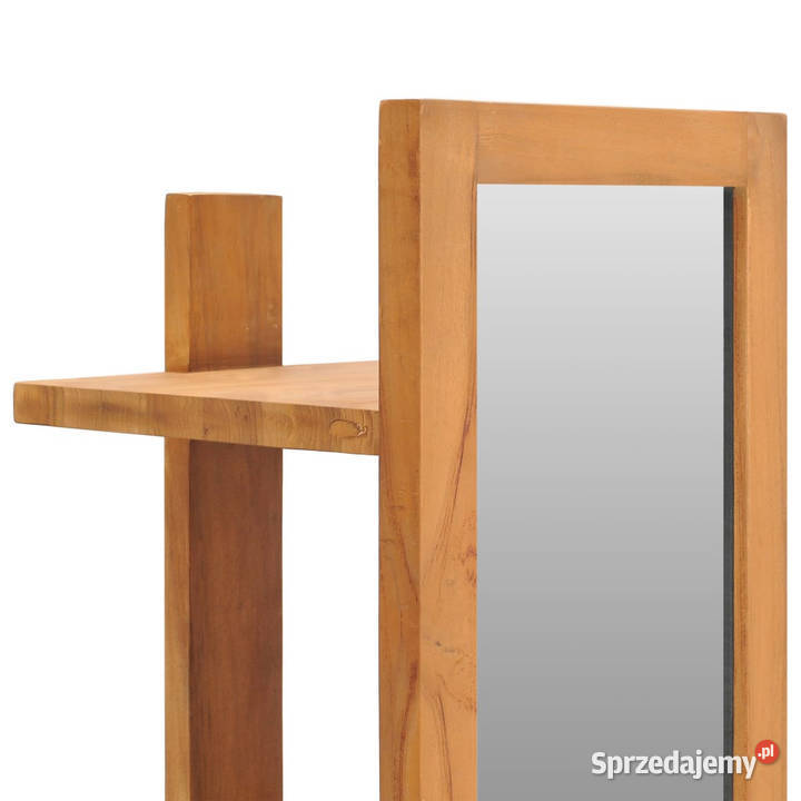 Lustro ścienne z półkami 30x30x120 lite drewno mazowieckie Warszawa
