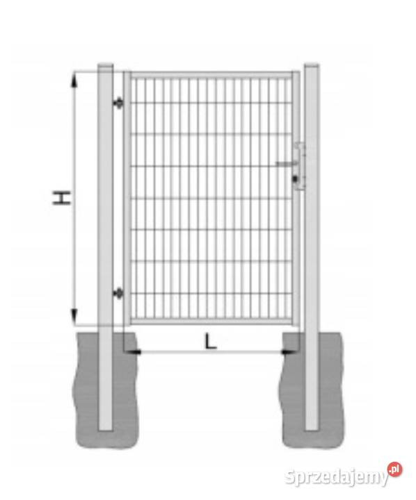 Kompletna uniwersalna furtka panelowa H150 2 Furtki