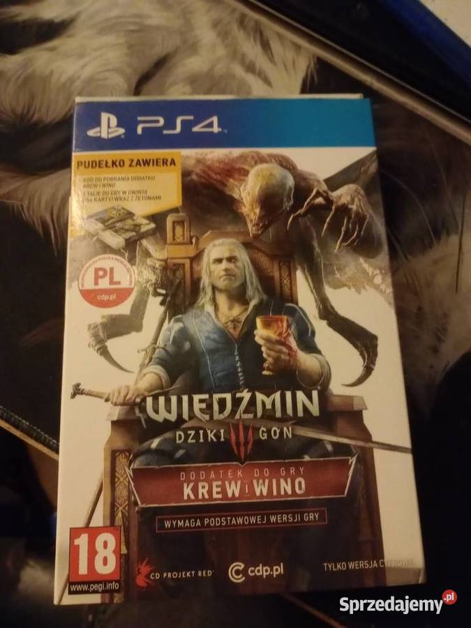 Wiedźmin 3 krew i wino z kartami kompletna Poznań