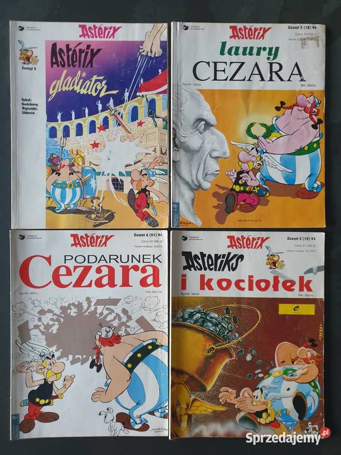 Asterix 4 komiksy pierwsze wydania Polskie pomorskie Gdynia