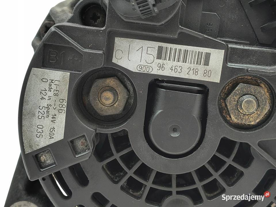 ALTERNATOR Peugeot 307 16 HDI bosch 0124525035 lubelskie
