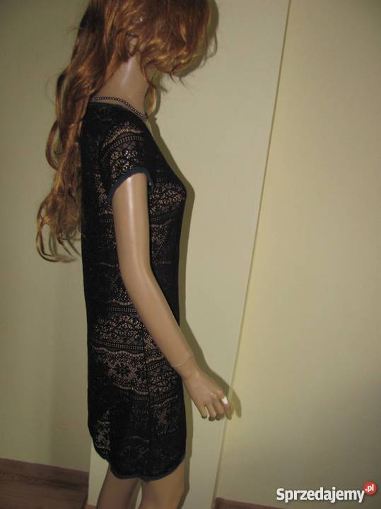 Koronkowa tunika czarna elegancka sexy LENEV Zamość sprzedam