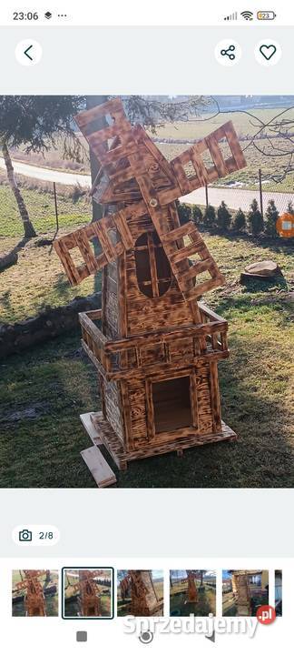 Wiatrak ogrodowy Mokrelipie