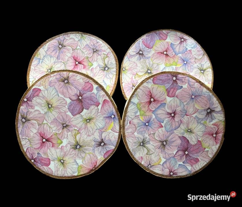 Komplet podkładek pod kubki decoupage Pozostałe Pozostałe Kraków sprzedam
