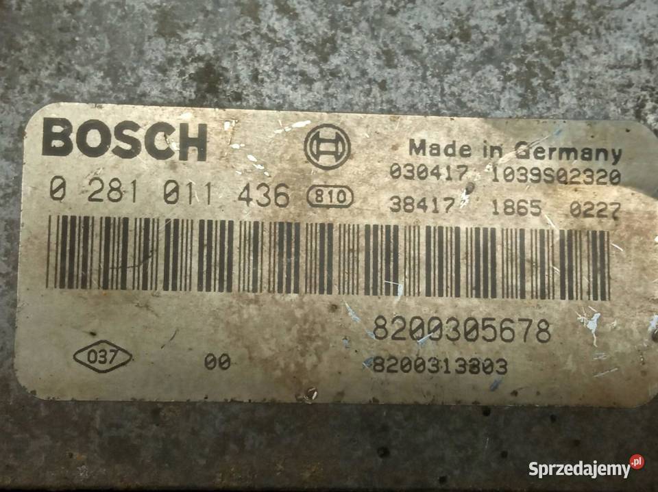 STEROWNIK SILNIKA 0281011436 8200305678 19 D 119 Rok produkcji 2003 świętokrzyskie