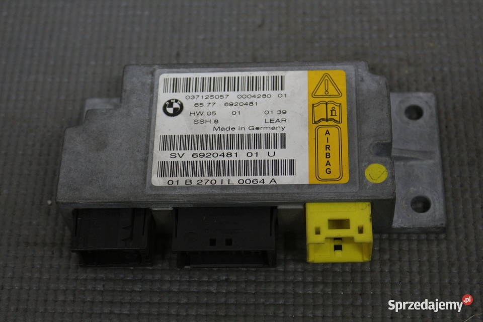 BMW 7 E65 E66 SENSOR PODUSZEK 6577 6920481 Układ elektryczny Prochowice