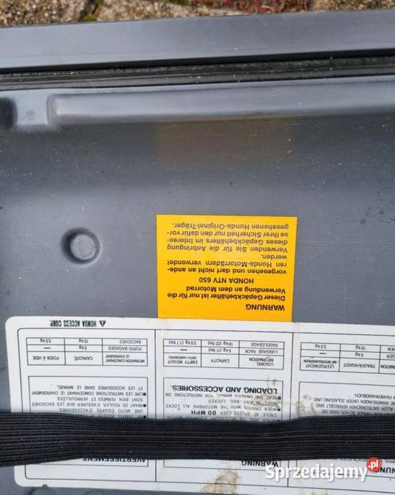 Kufry motocyklowe honda Braciejowa