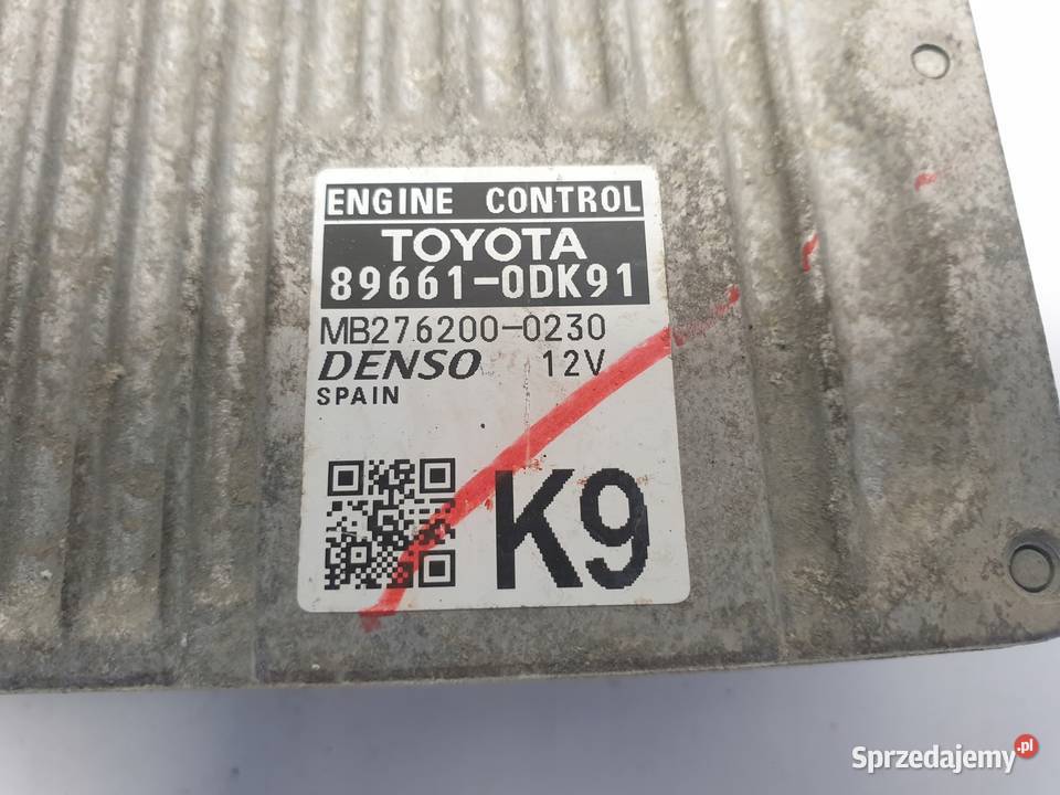 Toyota Yaris III 133 VVTI STEROWNIK SILNIKA Komputery Chełm