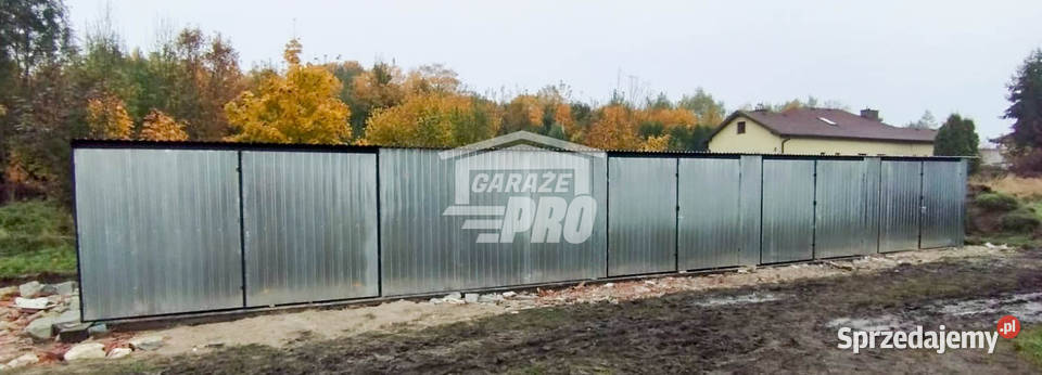 GARAŻ BLASZANY RZĄD 175m x 5m 4x Brama ocynk Busko-Zdrój