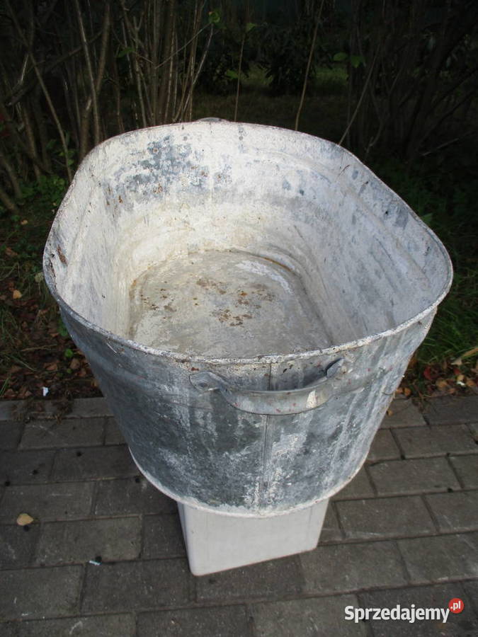 Stara Wanna Balia Ceber ocynkowana z uszami PRL mazowieckie Nieporęt