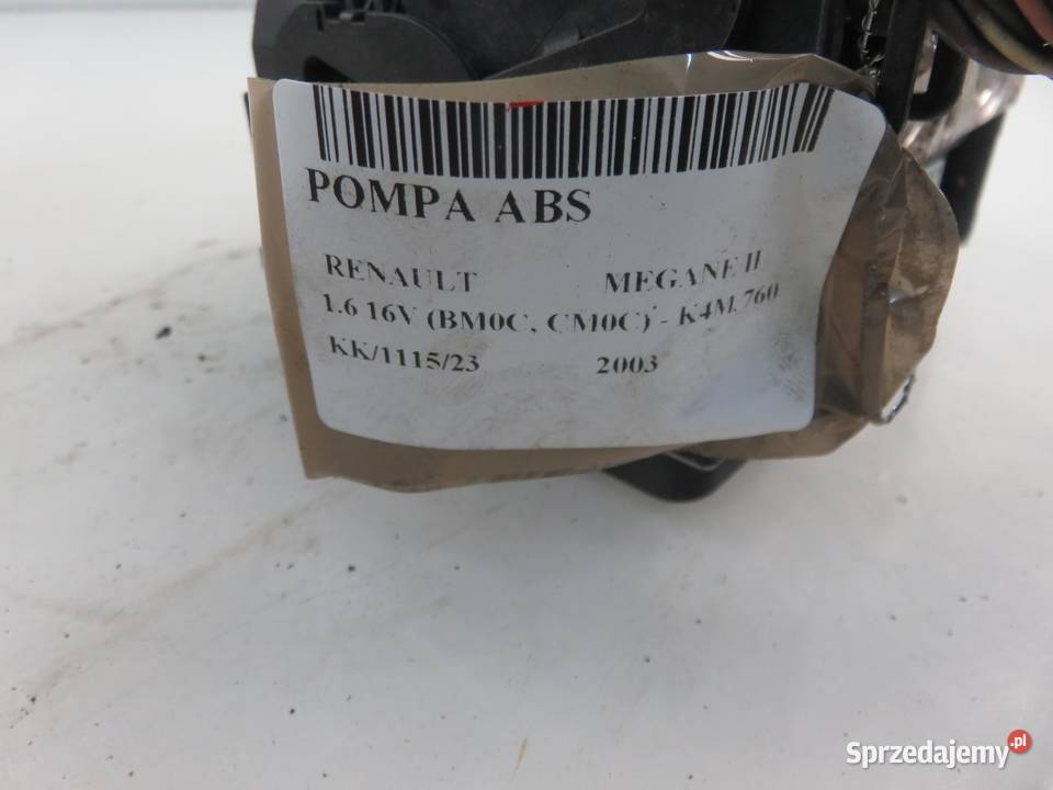 POMPA ABS RENAULT MEGANE II 0265950335 Części samochodowe