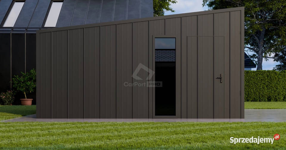 Garaż blaszany 4x6 brama segmentowa okno drzwi mazowieckie Płock sprzedam