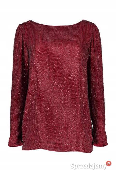 MARCIANO GUESS BLUZKA CEKINOWA BORDOWA Bluzki i koszule dolnośląskie Lubań