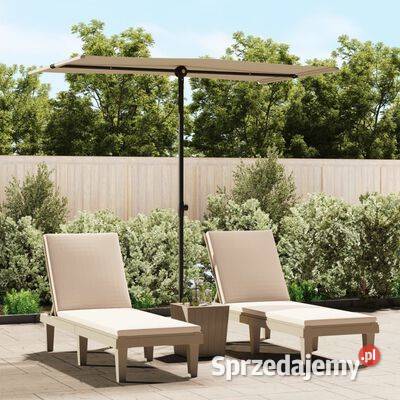 Parasol ogrodowy na aluminiowym słupku 180x110 mazowieckie Warszawa