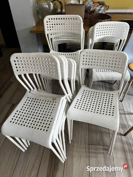 Krzesła białe plastikowe Wołomin