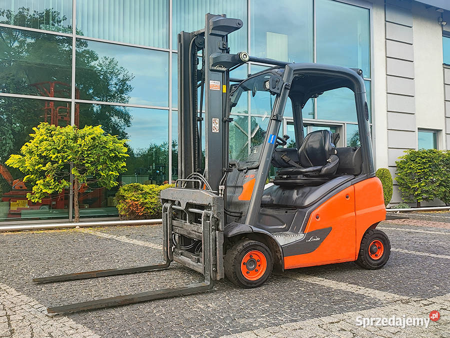 Wózek widłowy gazowy Linde E16T01 LPG duplex 385 gaz Kęty sprzedam