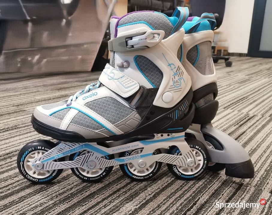 Rolki damskie fitness Oxelo FIT5 37 stan idealny