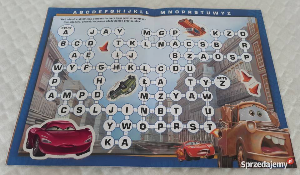 Disney Pixar Auta Wyścig wiedzę Litery Ameet ISBN 9788325332518 Czeladź