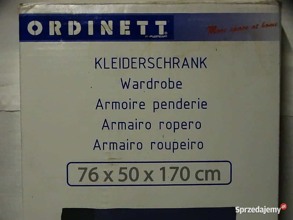 SZAFA TEKSTYLNA MATERIAŁOWA PÓŁKA 76x50x170 Tarnogród