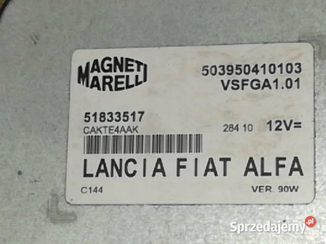 STEROWNIK SILNIKA 51833517 Fiat Doblo II 2009 osobowe