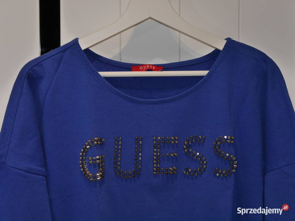 Guess śliczna chabrowa bluzka 36 S Guess Wrocław