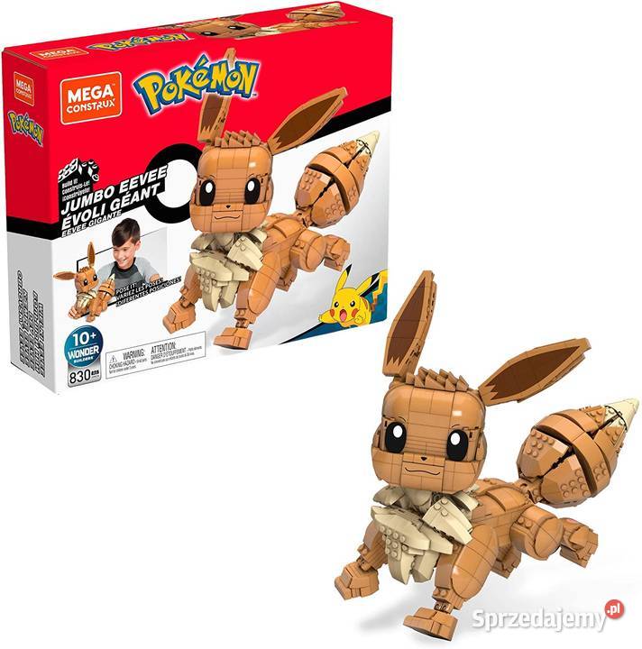 Figurka Pokemon Eevee Klocki Konstrukcyjne 830el Klocki Mogilany
