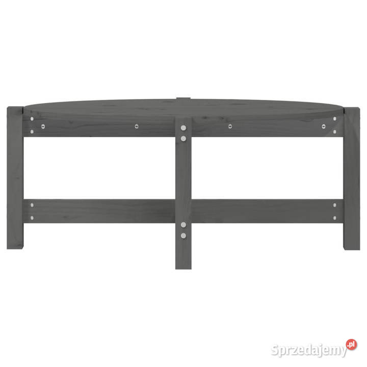 Stolik kawowy szary 87x48x35 lite drewno sosnowe Warszawa