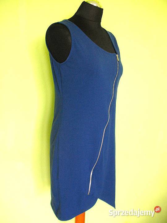Sukienka Asymetryczna 42 XL biust 94 Dzianina Siedlce