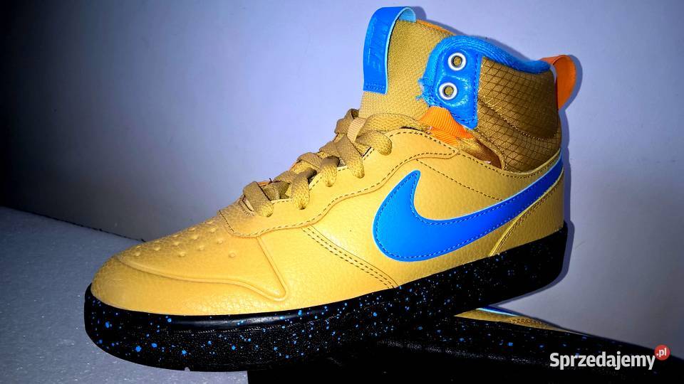 NIKE zółte modne skórzane okazja podkarpackie